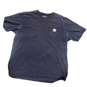 Carhartt Men's Dark Blue Short Sleeve Tee